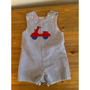 The Bailey Boys Seersucker Reversible Jon Jon size 12 mo